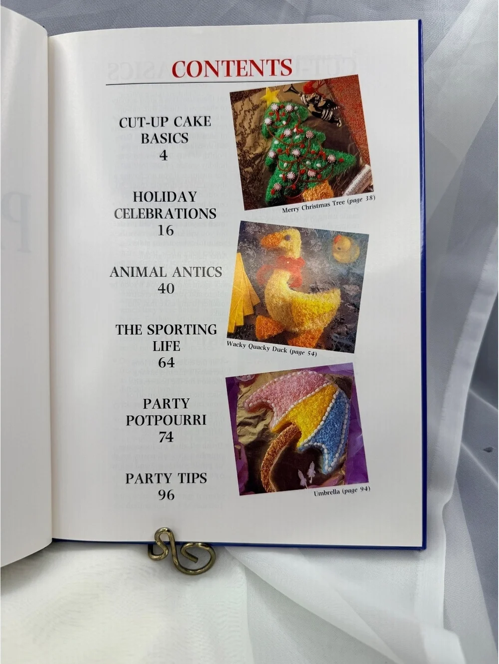 Baker’s Easy Cut-Up Party Cakes Cookbook 1993 Hardcover Kraft Vintage Cake Ideas